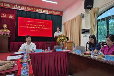TRƯỜNG THPT A PHỦ LÝ PHỐI HỢP VỚI SỞ KHOA HỌC VÀ CÔNG NGHỆ TỈNH NINH BÌNH KHẢO SÁT HOẠT ĐỘNG ĐỔI MỚI SÁNG TẠO